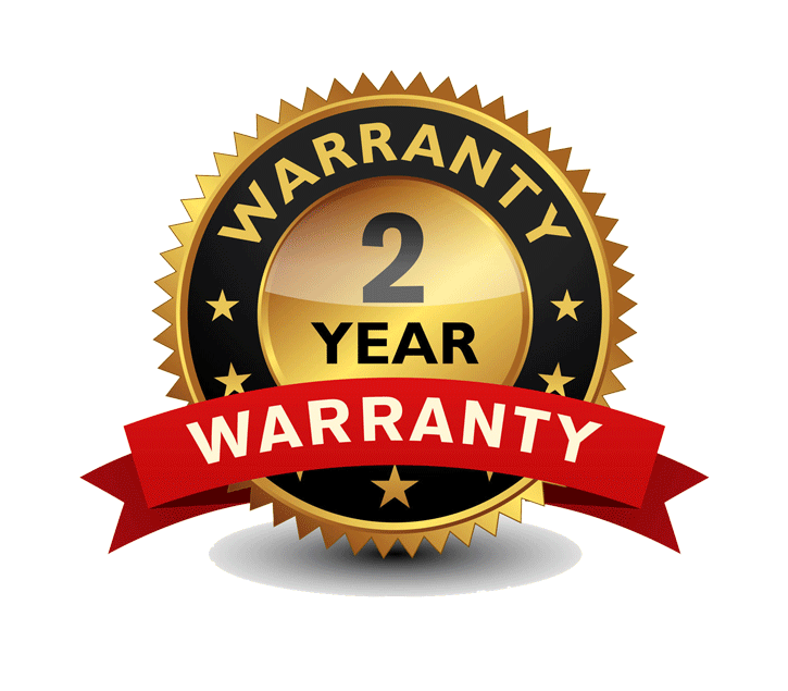 2 Year Workmanship Warranty